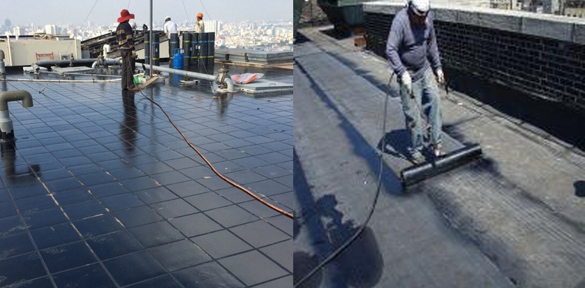 Hậu quả của việc khò không đủ nhiệt hoặc bỏ qua lớp sơn lót khiến màng khò bong tróc
