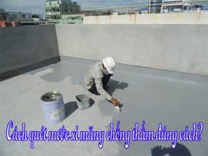 Quét xi măng chống thấm