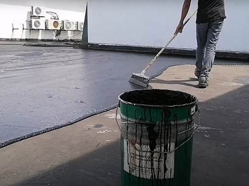 Chống thấm sàn mái bê tông bằng nhựa đường