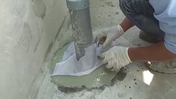 Chống thấm cổ ống bằng vữa Sikagrout 