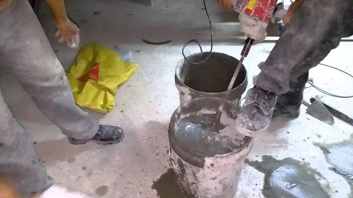 Cách pha sika với xi măng