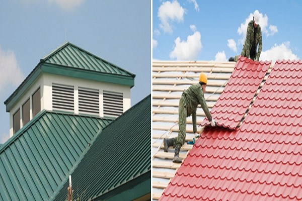 Mái tôn có độ dốc quá thấp gây đọng nước tại vị trí chồng mí cần được dán băng keo để thoát nước triệt để