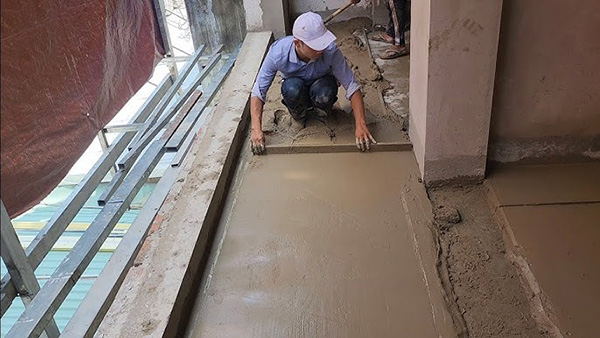 Thi công cán nền