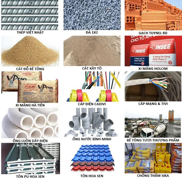 Vật tư xây nhà cấp 4