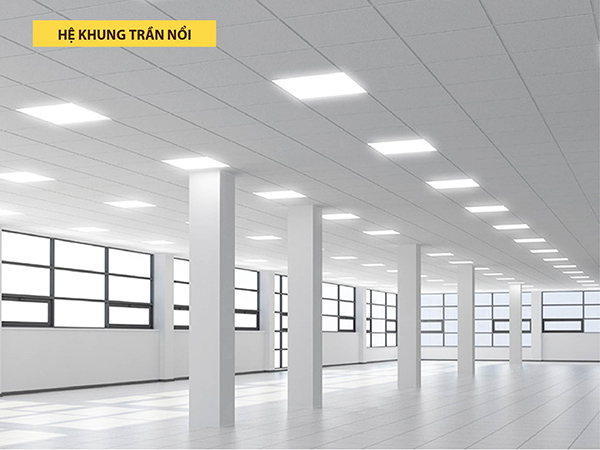 Cách tính vật tư trần thả, trần thạch cao chuẩn (kèm ví dụ) 3 Cach-tinh-vat-tu-tran-tha-Khung-tran-noi-chuan