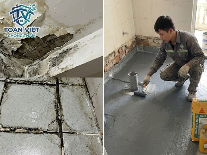 Cách chống thấm nhà vệ sinh cũ không đục gạch, đục nền 2026