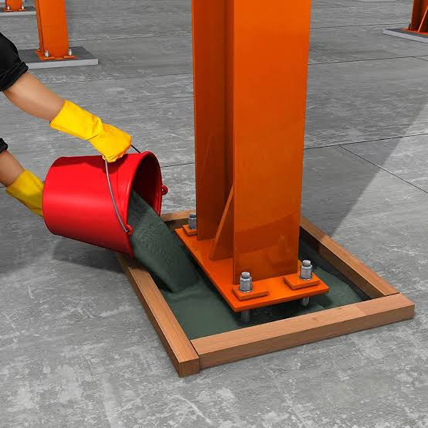 Thi công vữa rót grout không co ngót