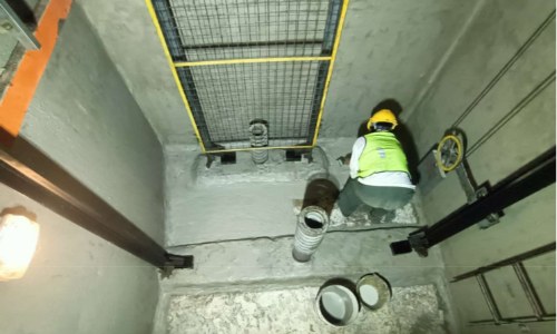 Kết quả xử lý chống thấm ngược hố pít thang máy tại Xuân Thủy, Cầu Giấy
