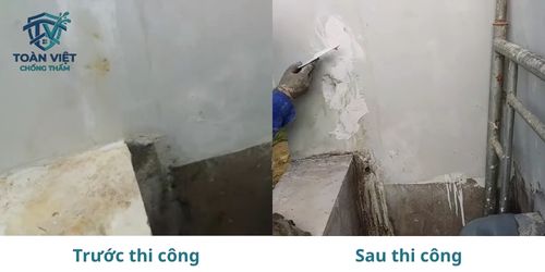 Dịch vụ chống thấm tại Hai Bà Trưng uy tín, triệt để 100% 7 Thi công chống thấm ngược vách tường nhà trong ngõ hẹp tại Trương Định