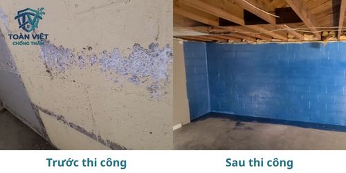 Thợ chống thấm dột tại Thanh Xuân 15 phút có mặt, BH 10 năm 9 Kết quả nghiệm thu trước và sau khi thi công chống thấm tường nhà tại phường Triều Khúc