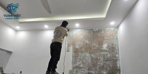 Quy Trình Khoan Bơm Chống Thấm Ngược Trần Bê Tông