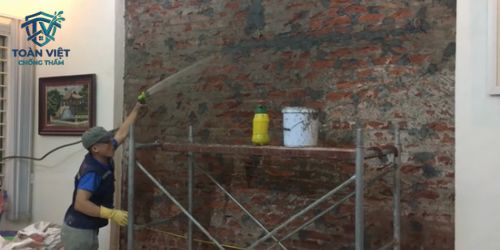Cách chống thấm ngược tường giáp ranh bằng vật liệu Sika, Intoc
