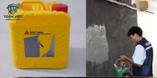 Cách chống thấm ngược tường giáp ranh bằng vật liệu Sika, Intoc 3 Sử dụng chất chống thấm thẩm thấu như Sika hoặc Intoc để xử lý vách sông