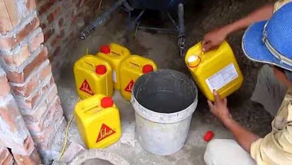 Pha trộn vật liệu Sika