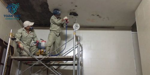 Bơm keo trám khe chuyên dụng để lấp đầy và khóa chặt các vết nứt sâu