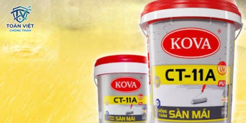 Sơn chống thấm Kova CT-11A pha xi măng tăng độ bám dính cho trần bê tông