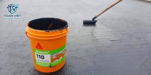 Màng lỏng chống thấm gốc Polyurethane Sikalastic xử lý triệt để trần nứt nặng